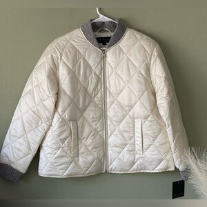 NWT Marc New York Women's Quilted Jacket - Cream